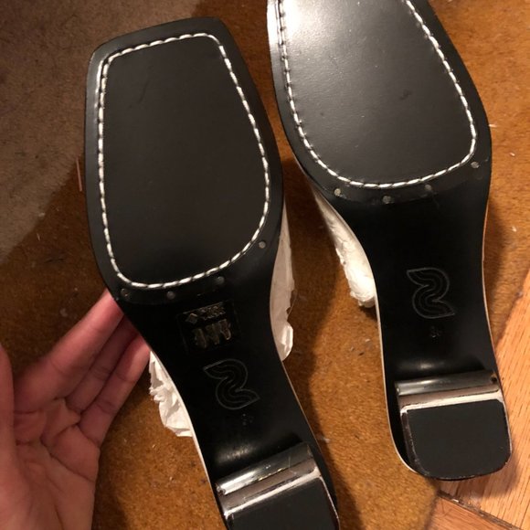 NIB Nicole Saldaña Transparent Sarah Heeled Sandals (Size 38) - Picture 3 of 4